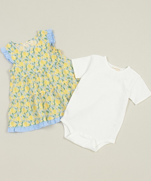 sense of wonder(センスオブワンダー)の「チューリップ柄ボディスーツセット(ロンパース・キッズ・レッド/ブルー・70-80cm)」の12枚目の写真