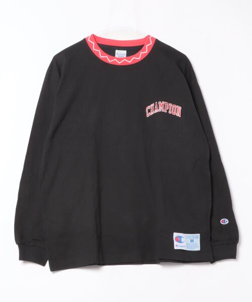 【日本未発売】 ワールドシリーズチャンピオンロングスリーブ Tシャツ M Champion】C3-Z401 LONG SLEEVE T-SHIRT/ロングスリーブTシャツ