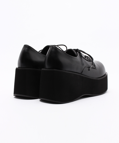 WEGO（ウィゴー）の「WEGO/ボリュームソールシューズ（ドレスシューズ・レディース・ホワイト/ブラック系その他/ブラック・MEDIUM/LARGE）」の9枚目の写真