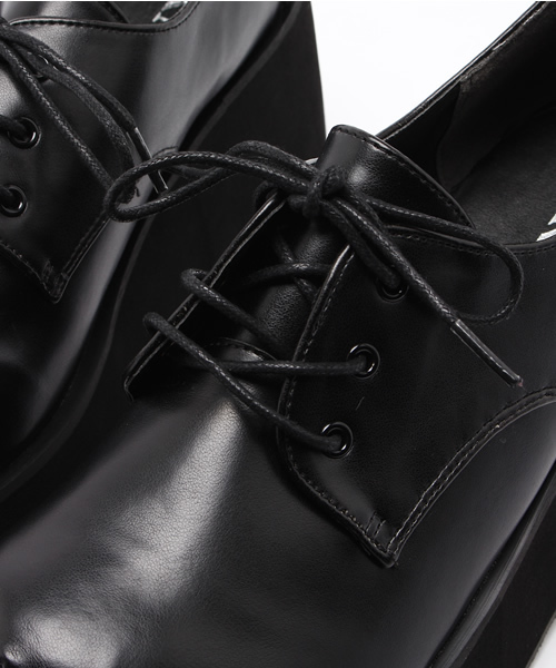 WEGO（ウィゴー）の「WEGO/ボリュームソールシューズ（ドレスシューズ・レディース・ホワイト/ブラック系その他/ブラック・MEDIUM/LARGE）」の11枚目の写真