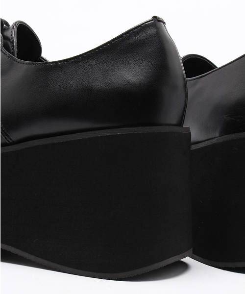 WEGO（ウィゴー）の「WEGO/ボリュームソールシューズ（ドレスシューズ・レディース・ホワイト/ブラック系その他/ブラック・MEDIUM/LARGE）」の12枚目の写真