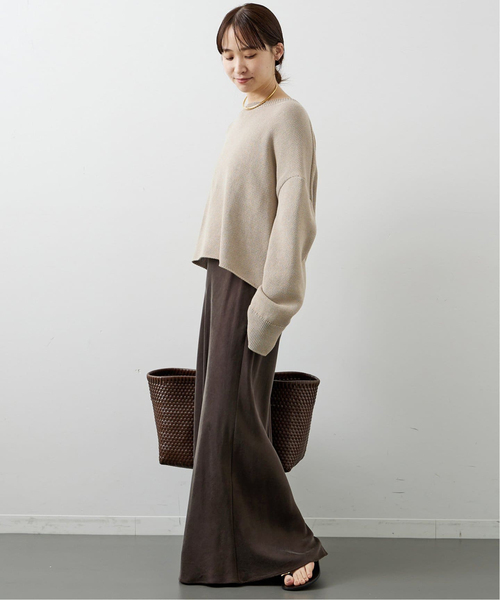 美品 ドゥーズィエムクラス neo beauty プルオーバー ブラウン ドゥーズィエムクラス neo beauty プルオーバー ニット 長袖 ブラウン