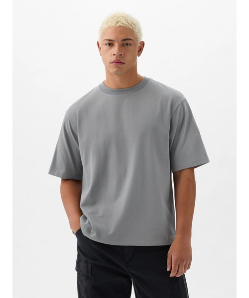 GAP グレー Tシャツ GAP（ギャップ）の「リラックスフィット Tシャツ(ユニセックス)（T