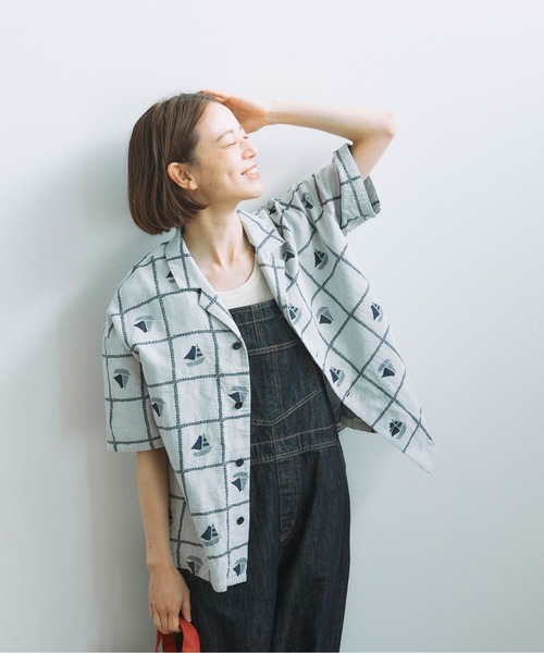 PAR ICI（パーリッシィ）の「ヨットジャカード 開襟シャツ（シャツ 
