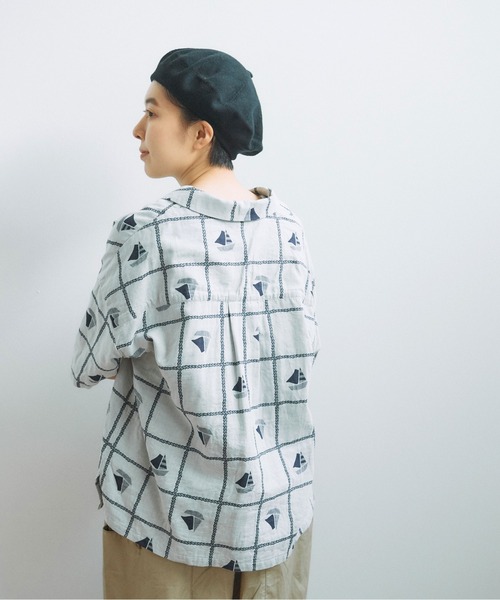 PAR ICI（パーリッシィ）の「ヨットジャカード 開襟シャツ（シャツ 