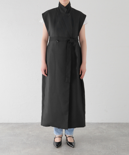 ワンピース CLANE DOUBLE BREASTED GILET CLANE(クラネ)｜DOUBLE BREASTED GILET/ジレ/IVORY の通販