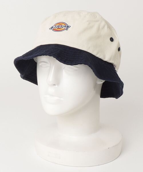 Dickies(ディッキーズ)の「【Dickies】 EX ICON TWO TONE BUCKET HAT(ハット・レディース・ホワイト/モスグリーン/ベージュ/ブラック・FREE)」の1枚目の写真