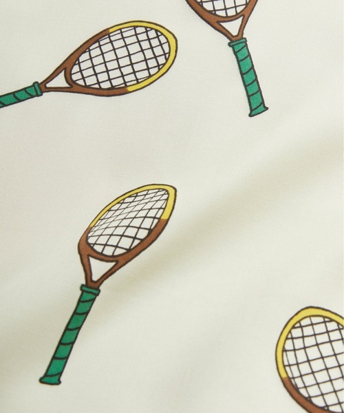 Mini Rodini（ミニロディーニ）の「mini rodini / テニス総柄ショートパンツ（その他パンツ・キッズ・オフホワイト・104/110/92/98/80/86/116/122）」の4枚目の写真