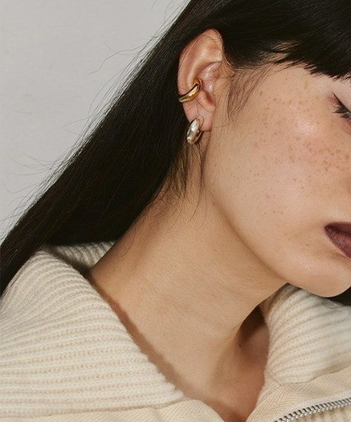 TODAYFUL（トゥデイフル）の「TODAYFUL　Round Hoop Earcuff ラウンドフープイヤーカフ/12990911（イヤーカフ・レディース・ゴールド/シルバー・ONE SIZE）」の4枚目の写真
