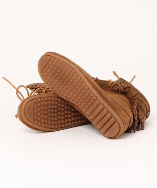 Minnetonka(ミネトンカ)の「★ミネトンカ MINNETONKA★ ダブルフリンジ トランパー ブーツ(ブーツ・レディース・ブラウン系その他/ブラウン・22.5cm/21.5㎝)」の4枚目の写真