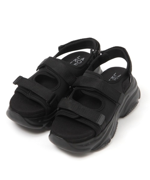 LAKOLE（ラコレ）の「ボリュームソールスポサン / 111475（サンダル・メンズ・ブラック/カーキ・MEDIUM/LARGE）」の7枚目の写真