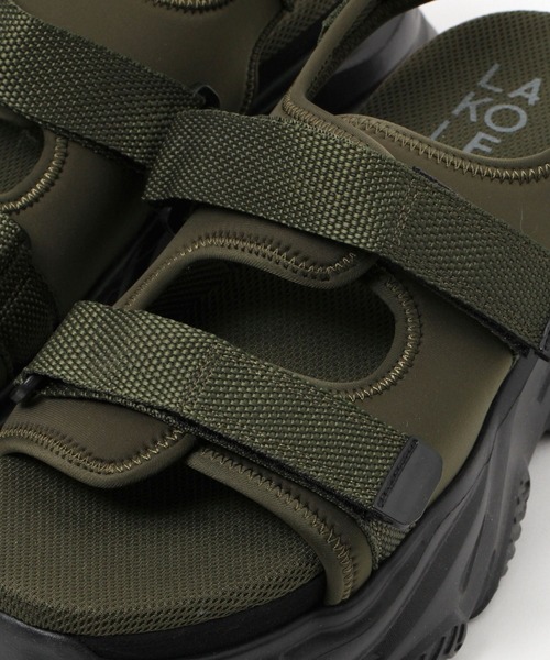 LAKOLE（ラコレ）の「ボリュームソールスポサン / 111475（サンダル・メンズ・ブラック/カーキ・MEDIUM/LARGE）」の17枚目の写真