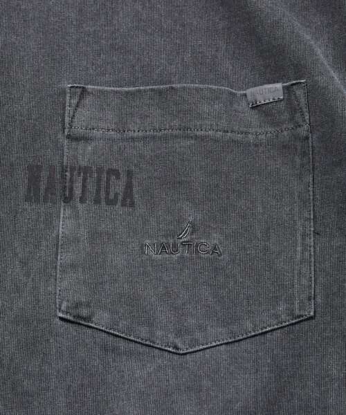 NAUTICA（ノーティカ）の「NAUTICA/ノーティカ Pigment Dyed Hidden Logo S/S PKT Tee/ピグメントダイ ヒドゥンロゴ ショートスリーブ ポケットTシャツ（Tシャツ/カットソー・メンズ・ブルーグリーン/チャコールグレー/ベージュ/ネイビー・X-LARGE/SMALL/MEDIUM/LARGE）」の7枚目の写真