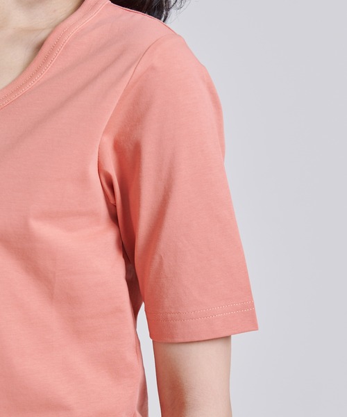 Eddie Bauer(エディーバウアー)の「プレーティング天竺 ヘンリーネック 半袖 Tシャツ(Tシャツ/カットソー・レディース・ライトグリーン/ダークオレンジ/ブラック・XL/L/M/S)」の16枚目の写真