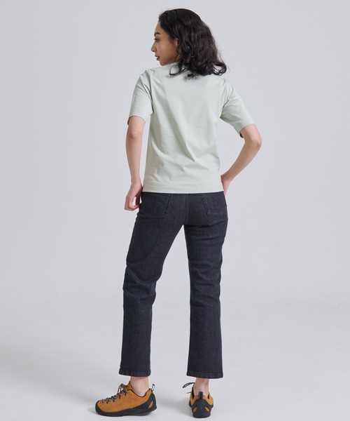 Eddie Bauer(エディーバウアー)の「プレーティング天竺 ヘンリーネック 半袖 Tシャツ(Tシャツ/カットソー・レディース・ライトグリーン/ダークオレンジ/ブラック・XL/L/M/S)」の6枚目の写真