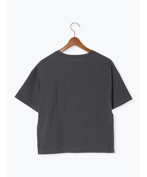 Lugnoncure(ルノンキュール)の「【抗菌防臭】クルーネック天竺Tシャツ(Tシャツ/カットソー・レディース・ブラック/チャコールグレー/オフホワイト・F)」の11枚目の写真
