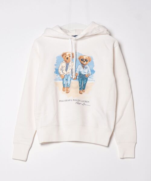 新作◇ラルフローレン ガールズ ポロベアフリースフーディ 6X/125 Polo