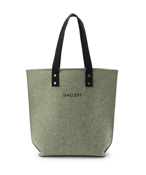 GALLEST(ギャレスト)の「◆フェルトトートバッグ(トートバッグ・レディース・グレー/カーキ・00)」の1枚目の写真