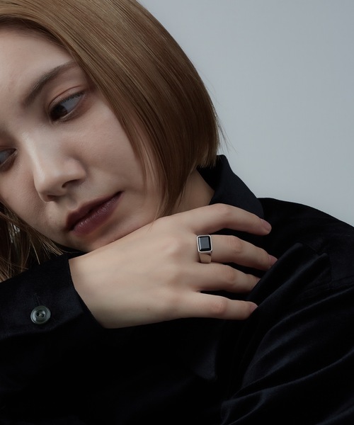 AKEL(アケル)の「【AKEL】アケル/ ストーンリング / 金属アレルギー対応(サージカルステンレス)(リング・メンズ・シルバー/ゴールド・#16/#20/#18)」の7枚目の写真