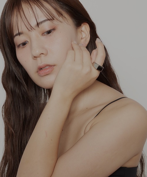AKEL(アケル)の「【AKEL】アケル/ ストーンリング / 金属アレルギー対応(サージカルステンレス)(リング・メンズ・シルバー/ゴールド・#16/#20/#18)」の4枚目の写真