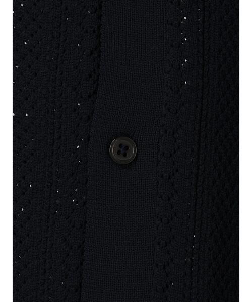 CRAFT STANDARD BOUTIQUE（クラフトスタンダードブティック）の「【ユニセックス】オープンワーク　シャツニットカーディガン（カーディガン/ボレロ・レディース・ネイビー/チャコールグレー/アイボリー・L/XL）」の9枚目の写真