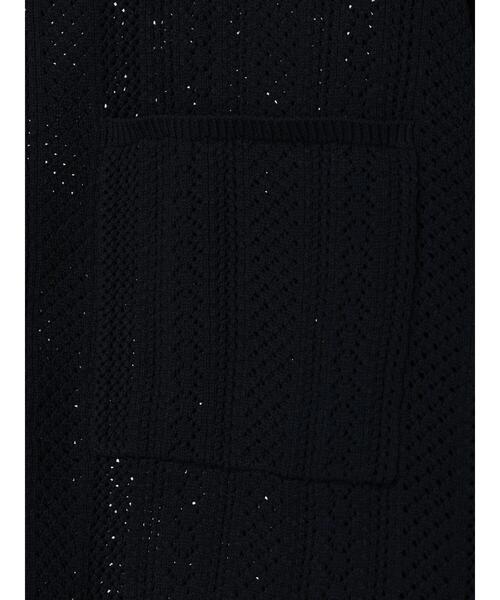 CRAFT STANDARD BOUTIQUE（クラフトスタンダードブティック）の「【ユニセックス】オープンワーク　シャツニットカーディガン（カーディガン/ボレロ・レディース・ネイビー/チャコールグレー/アイボリー・L/XL）」の10枚目の写真