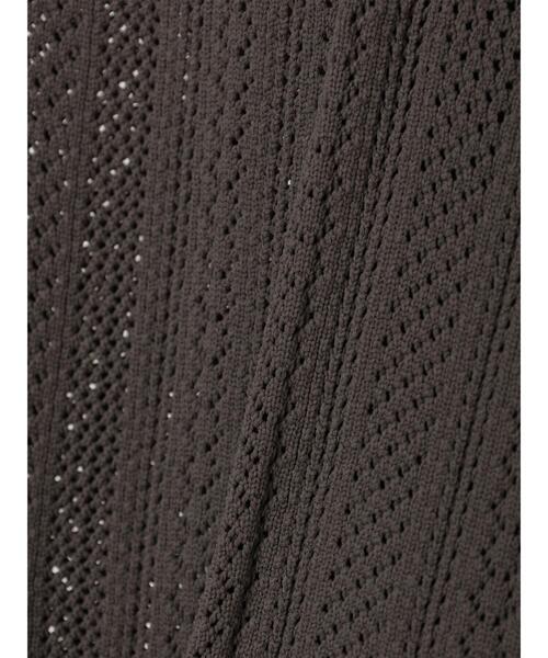 CRAFT STANDARD BOUTIQUE（クラフトスタンダードブティック）の「【ユニセックス】オープンワーク　シャツニットカーディガン（カーディガン/ボレロ・レディース・ネイビー/チャコールグレー/アイボリー・L/XL）」の14枚目の写真