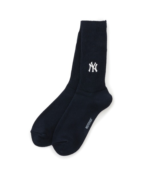 ROSTER SOX(ロスターソックス)の「【 ROSTER SOX / ロスターソックス 】 MLB RIB SOCKS(ソックス/靴下・メンズ・ネイビー/ホワイト・FREE)」の2枚目の写真