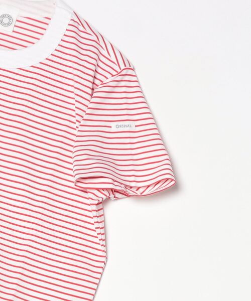 ORCIVAL（オーシバル）の「[ORCIVAL/オーシバル] クルーネックボーダーTシャツ（Tシャツ/カットソー・レディース・レッド/ブルー/ホワイト/ブラック・2）」の6枚目の写真