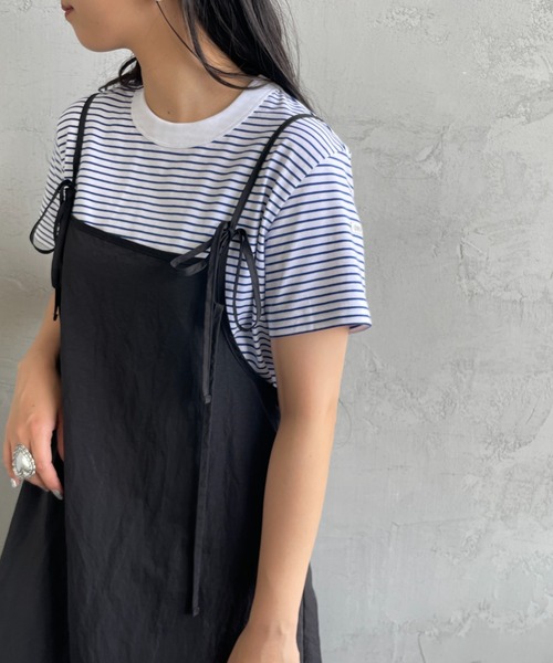 ORCIVAL（オーシバル）の「[ORCIVAL/オーシバル] クルーネックボーダーTシャツ（Tシャツ/カットソー・レディース・レッド/ブルー/ホワイト/ブラック・2）」の3枚目の写真