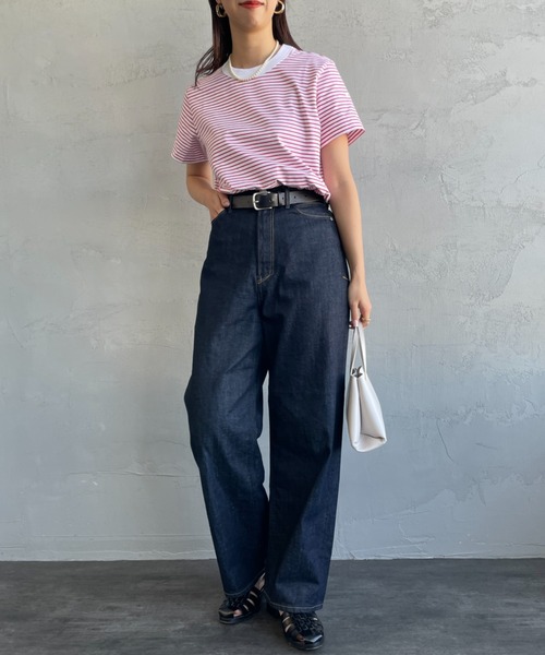 ORCIVAL（オーシバル）の「[ORCIVAL/オーシバル] クルーネックボーダーTシャツ（Tシャツ/カットソー・レディース・レッド/ブルー/ホワイト/ブラック・2）」の15枚目の写真