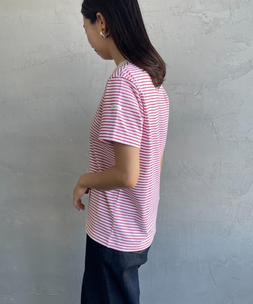 ORCIVAL（オーシバル）の「[ORCIVAL/オーシバル] クルーネックボーダーTシャツ（Tシャツ/カットソー・レディース・レッド/ブルー/ホワイト/ブラック・2）」の18枚目の写真
