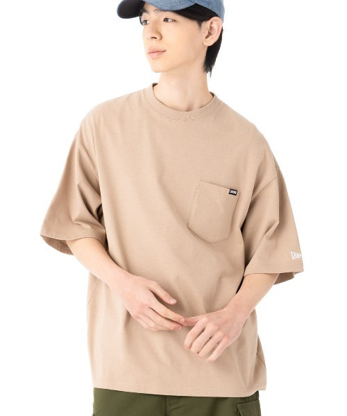 NEW ERA(ニューエラ)の「ニューエラ 半袖Tシャツ ONSPOTZ別注 オーバーサイズ(Tシャツ/カットソー・メンズ・ホワイト/ブラック/ピンク/ダークグレー/ベージュ/パープル/ストーン/ライトブルー・S/M/L/XL/XXL)」の5枚目の写真