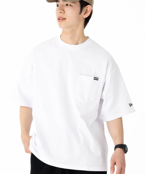 NEW ERA(ニューエラ)の「ニューエラ 半袖Tシャツ ONSPOTZ別注 オーバーサイズ(Tシャツ/カットソー・メンズ・ホワイト/ブラック/ピンク/ダークグレー/ベージュ/パープル/ストーン/ライトブルー・S/M/L/XL/XXL)」の1枚目の写真