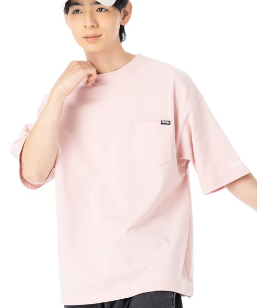NEW ERA(ニューエラ)の「ニューエラ 半袖Tシャツ ONSPOTZ別注 オーバーサイズ(Tシャツ/カットソー・メンズ・ホワイト/ブラック/ピンク/ダークグレー/ベージュ/パープル/ストーン/ライトブルー・S/M/L/XL/XXL)」の8枚目の写真