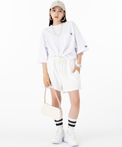 NEW ERA(ニューエラ)の「ニューエラ 半袖Tシャツ ONSPOTZ別注 オーバーサイズ(Tシャツ/カットソー・メンズ・ホワイト/ブラック/ピンク/ダークグレー/ベージュ/パープル/ストーン/ライトブルー・S/M/L/XL/XXL)」の17枚目の写真