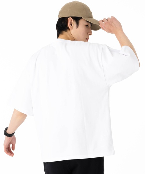 NEW ERA(ニューエラ)の「ニューエラ 半袖Tシャツ ONSPOTZ別注 オーバーサイズ(Tシャツ/カットソー・メンズ・ホワイト/ブラック/ピンク/ダークグレー/ベージュ/パープル/ストーン/ライトブルー・S/M/L/XL/XXL)」の11枚目の写真