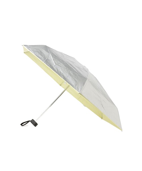 Ray BEAMS(レイビームス)の「パイピング 晴雨兼用 折りたたみ傘(長傘・レディース・シルバー/ピンク・ONE SIZE)」の2枚目の写真