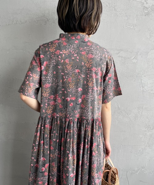 北欧暮らしの道具店　SOIL ソイル 花柄シャツワンピース SOIL / ソイル / 花柄ワンピース - 北欧、暮らしの道具店