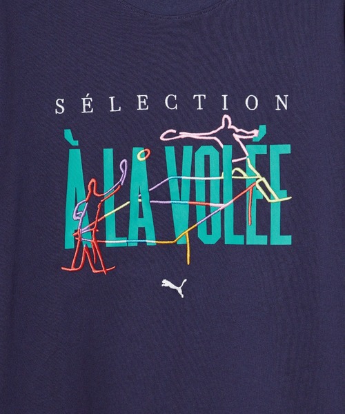 PUMA(プーマ)の「PUMA/プーマ ア ラ ヴォレ グラフィック 半袖 Tシャツ(Tシャツ/カットソー・メンズ・ネイビー/ホワイト・M/L/XL)」の3枚目の写真