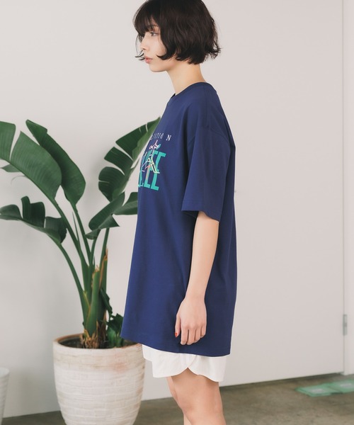 PUMA(プーマ)の「PUMA/プーマ ア ラ ヴォレ グラフィック 半袖 Tシャツ(Tシャツ/カットソー・メンズ・ネイビー/ホワイト・M/L/XL)」の8枚目の写真