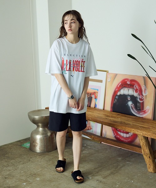PUMA(プーマ)の「PUMA/プーマ ア ラ ヴォレ グラフィック 半袖 Tシャツ(Tシャツ/カットソー・メンズ・ネイビー/ホワイト・M/L/XL)」の15枚目の写真