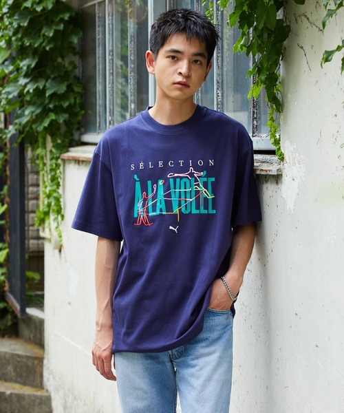 PUMA(プーマ)の「PUMA/プーマ ア ラ ヴォレ グラフィック 半袖 Tシャツ(Tシャツ/カットソー・メンズ・ネイビー/ホワイト・M/L/XL)」の20枚目の写真