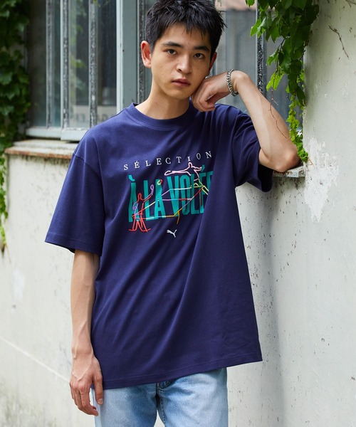 PUMA(プーマ)の「PUMA/プーマ ア ラ ヴォレ グラフィック 半袖 Tシャツ(Tシャツ/カットソー・メンズ・ネイビー/ホワイト・M/L/XL)」の18枚目の写真