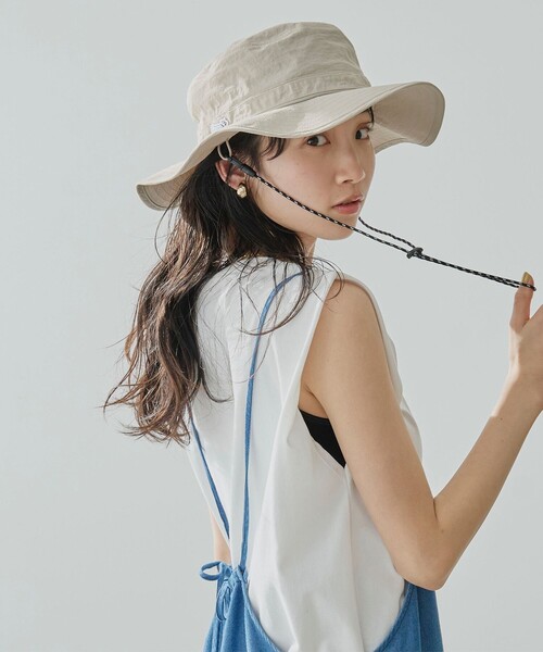 PENNEYS(ぺニーズ)の「PENNEYS(ぺニーズ)別注ナイロンバケットハット(ハット・レディース・ブラック/ライトブルー/ベージュ・FREE)」の4枚目の写真