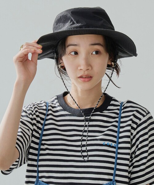 PENNEYS(ぺニーズ)の「PENNEYS(ぺニーズ)別注ナイロンバケットハット(ハット・レディース・ブラック/ライトブルー/ベージュ・FREE)」の7枚目の写真
