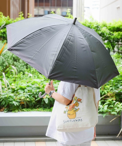 LAKOLE(ラコレ)の「晴雨&遮熱バイカラー長傘 / 102913(長傘・レディース・チャコール/アイボリー・FREE)」の1枚目の写真