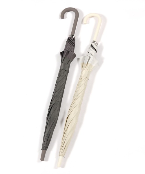 LAKOLE(ラコレ)の「晴雨&遮熱バイカラー長傘 / 102913(長傘・レディース・チャコール/アイボリー・FREE)」の6枚目の写真