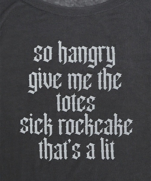 ROCKCAKE(ロックケーキ)の「【ROCKCAKE】Funk Mesh Top(Tシャツ/カットソー・レディース・ブラック/グレー/チャコール・S)」の11枚目の写真