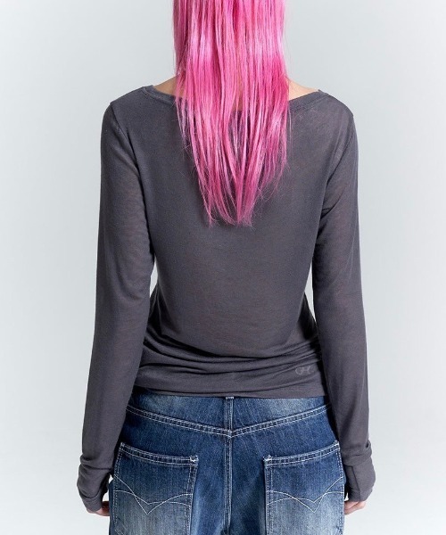 ROCKCAKE(ロックケーキ)の「【ROCKCAKE】Funk Mesh Top(Tシャツ/カットソー・レディース・ブラック/グレー/チャコール・S)」の17枚目の写真